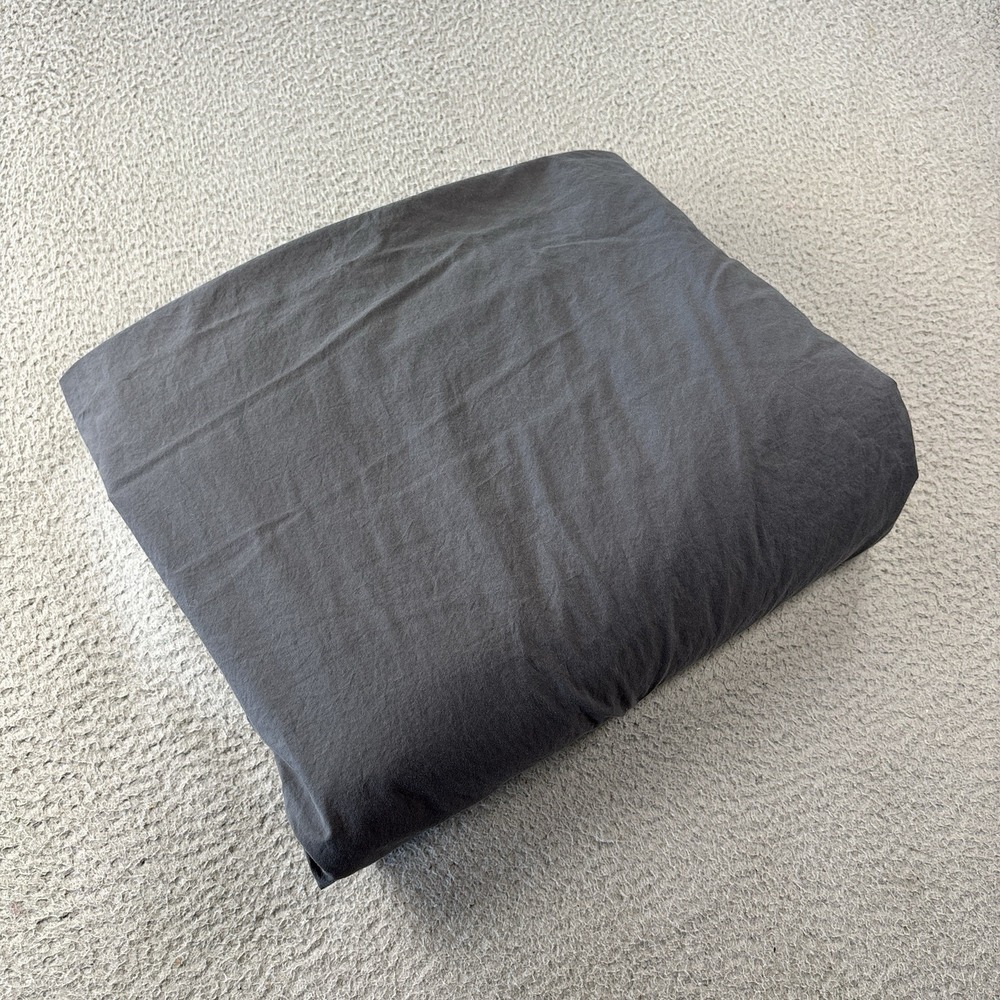 Brooklinen Duvet Cover King Slate Gray 100% Cotton READ